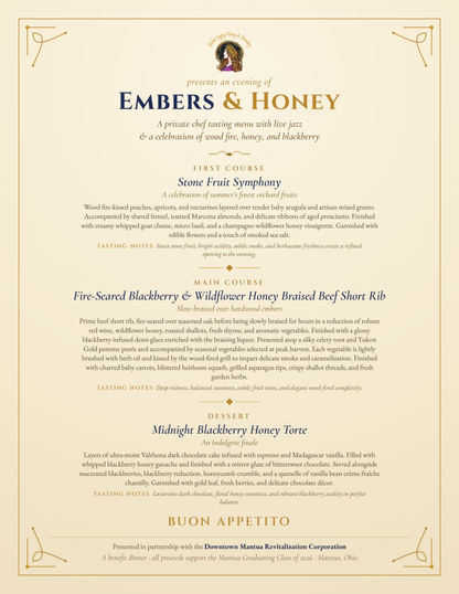 Embers & Honey (Jun 27th, 2026) (6p-8p)